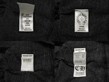 Load image into Gallery viewer, CHROME HEARTS クロムハーツ 半袖Vネック スタープリントTシャツ グレー ホワイト コットン L 美品 中古 4b007689