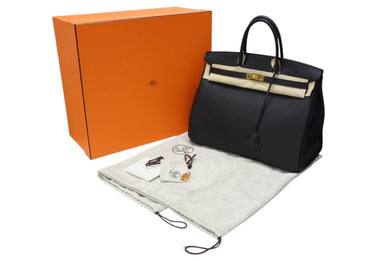 新品同様 HERMES エルメス BIRKIN 40 バーキン40 ハンドバッグ トゴ ブラック W刻印 2024年 ゴールド金具 中古 4b007695