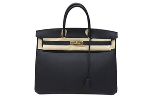 新品同様 HERMES エルメス BIRKIN 40 バーキン40 ハンドバッグ トゴ ブラック W刻印 2024年 ゴールド金具 中古 4b007695