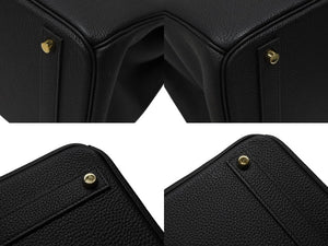 新品同様 HERMES エルメス BIRKIN 40 バーキン40 ハンドバッグ トゴ ブラック W刻印 2024年 ゴールド金具 中古 4b007695