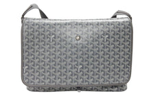 Load image into Gallery viewer, GOYARD ゴヤール カペシアンMM ショルダーバッグ メッセンジャーバッグ CAPETIMMLTY51CG51P グレー シルバー金具 美品 中古 4b007700