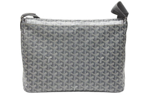 GOYARD ゴヤール カペシアンMM ショルダーバッグ メッセンジャーバッグ CAPETIMMLTY51CG51P グレー シルバー金具 美品 中古 4b007700
