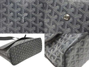 GOYARD ゴヤール カペシアンMM ショルダーバッグ メッセンジャーバッグ CAPETIMMLTY51CG51P グレー シルバー金具 美品 中古 4b007700