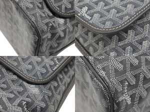GOYARD ゴヤール カペシアンMM ショルダーバッグ メッセンジャーバッグ CAPETIMMLTY51CG51P グレー シルバー金具 美品 中古 4b007700