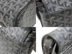 GOYARD ゴヤール カペシアンMM ショルダーバッグ メッセンジャーバッグ CAPETIMMLTY51CG51P グレー シルバー金具 美品 中古 4b007700