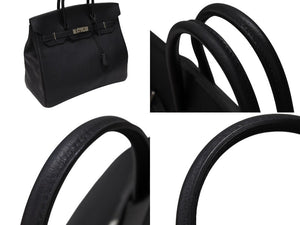 極美品 HERMES エルメス Haut a Courroies オータクロア36 ハンドバッグ トゴ ブルーインディゴ シルバー金具 □I刻印 中古 4b007702