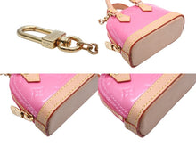Load image into Gallery viewer, Excellent condition Louis Vuitton Micro Alma bag charm M01706 Monogram Vernis pink gold hardware, pre-owned, item number 4b007704 