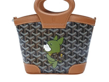 画像をギャラリービューアに読み込む, 未使用 GOYARD ゴヤール 韓国限定 ハンドバッグ ベルーガミニ ブラウン ブラック PVC レザー 35114566 4b007705 
