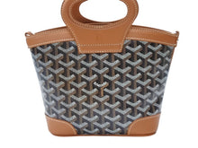 画像をギャラリービューアに読み込む, 未使用 GOYARD ゴヤール 韓国限定 ハンドバッグ ベルーガミニ ブラウン ブラック PVC レザー 35114566 4b007705 