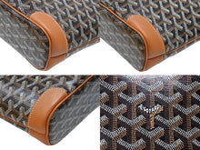 画像をギャラリービューアに読み込む, 未使用 GOYARD ゴヤール 韓国限定 ハンドバッグ ベルーガミニ ブラウン ブラック PVC レザー 35114566 4b007705 