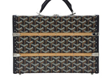 Load image into Gallery viewer, 新品同様 GOYARD ゴヤール パラスMM トランクバッグ 定価1,012,000円 ブラック PVC レザー ハンドバッグ 中古 4b007706