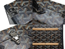 Load image into Gallery viewer, 新品同様 GOYARD ゴヤール パラスMM トランクバッグ 定価1,012,000円 ブラック PVC レザー ハンドバッグ 中古 4b007706