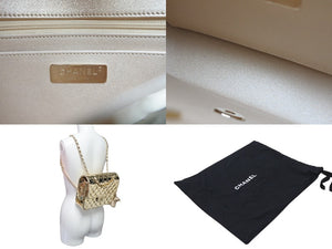 未使用 CHANEL シャネル マトラッセ パテントレザー チェーンリュック ゴールド ランダムプレート AS4649 ゴールド金具 中古 4b007708
