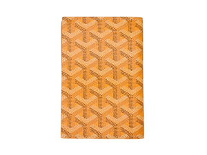 極美品 GOYARD ゴヤール Grenelle グルネル パスポートケース カードケース PVCコーティングキャンバス イエロー 中古 4b007709