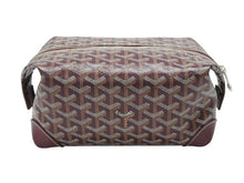 Load image into Gallery viewer, 新品同様 GOYARD ゴヤール BOWLIN25 ボウリング25トイレタリーバッグ ポーチ クラッチバッグ セカンドバッグ レッド 中古 4b007710