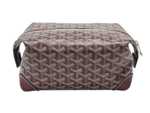 新品同様 GOYARD ゴヤール BOWLIN25 ボウリング25トイレタリーバッグ ポーチ クラッチバッグ セカンドバッグ レッド 中古 4b007710