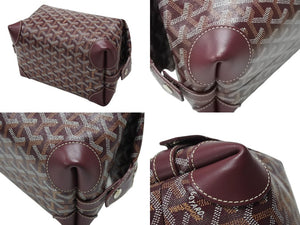 新品同様 GOYARD ゴヤール BOWLIN25 ボウリング25トイレタリーバッグ ポーチ クラッチバッグ セカンドバッグ レッド 中古 4b007710
