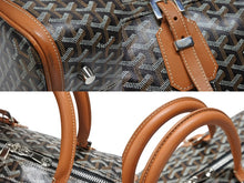 Load image into Gallery viewer, Excellent condition GOYARD Croisjour 45 Boston/Travel Bag in Brown PVC Leather with Silver Hardware, Pre-owned, Item Number 4b007711 