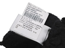 Load image into Gallery viewer, CHROME HEARTS クロムハーツ ミッティング フィンガーレスグローブ クロスパッチ 指切り手袋 ブラック カシミヤ レザー 美品 中古 4b007713
