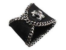 Load image into Gallery viewer, CHROME HEARTS クロムハーツ レザー ブレスレット バングル BSフレア 希少 シルバー925 2005刻印 72.0g 美品 中古 4b007714