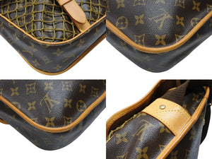 新品同様 LOUIS VUITTON ルイヴィトン ショルダーバッグ コンゴMM M40116 モノグラム PVC レザー ブラウン ゴールド 金具 中古 4b007715