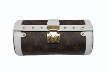 Load image into Gallery viewer, 極美品 LOUIS VUITTON ルイヴィトン パピヨントランク ショルダーバッグ M81485 モノグラムレザー ブラウン ホワイト ゴールド金具 中古 4b007721