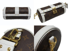Load image into Gallery viewer, 極美品 LOUIS VUITTON ルイヴィトン パピヨントランク ショルダーバッグ M81485 モノグラムレザー ブラウン ホワイト ゴールド金具 中古 4b007721