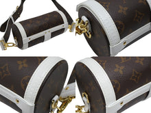Load image into Gallery viewer, 極美品 LOUIS VUITTON ルイヴィトン パピヨントランク ショルダーバッグ M81485 モノグラムレザー ブラウン ホワイト ゴールド金具 中古 4b007721