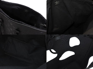 新品同様 LOUIS VUITTON ルイヴィトン コムデギャルソン 川久保玲 トートバッグ M58661 ウィズホールズMM モノグラムアンプラント ブラック 中古4b007722