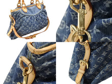 Load image into Gallery viewer, LOUIS VUITTON ルイヴィトン ネオカヴィMM ハンドバッグ M95349 2WAY モノグラム デニム ゴールド金具 美品 中古 4b007726