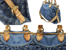 Load image into Gallery viewer, LOUIS VUITTON ルイヴィトン ネオカヴィMM ハンドバッグ M95349 2WAY モノグラム デニム ゴールド金具 美品 中古 4b007726