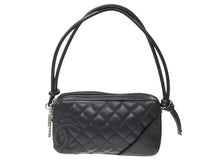 Load image into Gallery viewer, 極美品 CHANEL シャネル ポーチ ハンドバッグ カンボンライン ココマーク 9番台 ブラック ブラック 中古 4b007727