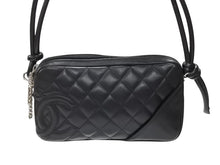 Load image into Gallery viewer, 極美品 CHANEL シャネル ポーチ ハンドバッグ カンボンライン ココマーク 9番台 ブラック ブラック 中古 4b007727