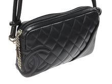 Load image into Gallery viewer, 極美品 CHANEL シャネル ポーチ ハンドバッグ カンボンライン ココマーク 9番台 ブラック ブラック 中古 4b007727