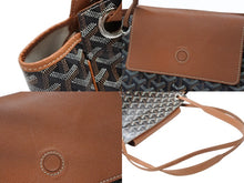 Load image into Gallery viewer, 極美品 GOYARD ゴヤール ルエットPM ショルダーバッグ 2WAYバッグ ブラック PVC レザー シルバー金具 中古 4b007729