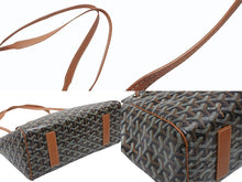 Load image into Gallery viewer, 極美品 GOYARD ゴヤール ルエットPM ショルダーバッグ 2WAYバッグ ブラック PVC レザー シルバー金具 中古 4b007729