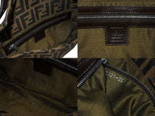 Load image into Gallery viewer, 極美品 FENDI フェンディ マンマバケット ワンショルダーバッグ ズッカ柄 キャンバス レザー ブラウン シルバー金具 中古 4b007731