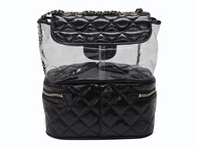 Load image into Gallery viewer, 極美品 CHANEL シャネル チェーンショルダーバッグ A57826 25番台 ココマーク キルティング カーフスキン PVC ブラック シルバー金具 中古 4b007743