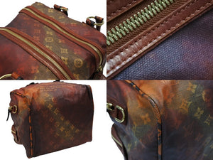 極美品 LOUIS VUITTON ルイヴィトン モノグラム ジョークス マンクレイジー ハンドバッグ M95737 ルージュ ゴールド金具 中古 4b007746