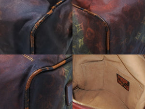 極美品 LOUIS VUITTON ルイヴィトン モノグラム ジョークス マンクレイジー ハンドバッグ M95737 ルージュ ゴールド金具 中古 4b007746