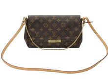 Load image into Gallery viewer, 極美品 LOUIS VUITTON ルイヴィトン モノグラム フェイボリットMM ショルダーバッグ M40718 ブラウン ゴールド金具 中古 4b007748
