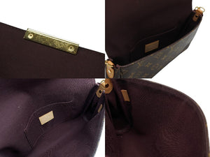 極美品 LOUIS VUITTON ルイヴィトン モノグラム フェイボリットMM ショルダーバッグ M40718 ブラウン ゴールド金具 中古 4b007748