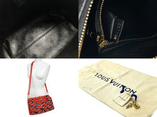 Load image into Gallery viewer, 新品同様 LOUIS VUITTON × UF ルイヴィトン × ウルス フィッシャー スピーディバンドリエール25 ハンドバッグ M45552 レッド 中古 4b007749