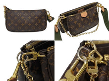 Load image into Gallery viewer, LOUIS VUITTON ルイヴィトン モノグラム ミュルティポシェット アクセソワール カーキ ショルダーバッグ M44813 美品 中古 4b007751