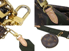 Load image into Gallery viewer, LOUIS VUITTON ルイヴィトン モノグラム ミュルティポシェット アクセソワール カーキ ショルダーバッグ M44813 美品 中古 4b007751
