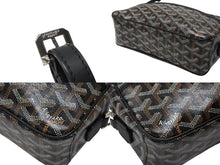 Load image into Gallery viewer, 極美品 GOYARD ゴヤール カップヴェールPMバッグ ショルダーバッグ CAPVE2PMLTY01CL01P ブラック PVC レザー シルバー金具 中古 4b007752