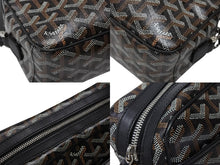 Load image into Gallery viewer, 極美品 GOYARD ゴヤール カップヴェールPMバッグ ショルダーバッグ CAPVE2PMLTY01CL01P ブラック PVC レザー シルバー金具 中古 4b007752