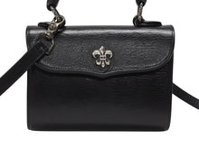 画像をギャラリービューアに読み込む, 極美品 CHROME HEARTS クロムハーツ ドッグアダムス BSフレア 2WAYバッグ ダガージップ レザー シルバ−925 ブラック 中古 4b007756 