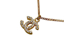 画像をギャラリービューアに読み込む, 極美品 CHANEL シャネル ラインストーン ココマーク ネックレス 01A刻印 重量6.0g ゴールド金具 中古 4b007759