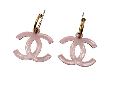 CHANEL シャネル ココマーク スイング フック ピアス 03S刻印 重量 6.0g ピンク ゴールド金具 美品 中古 4b007760